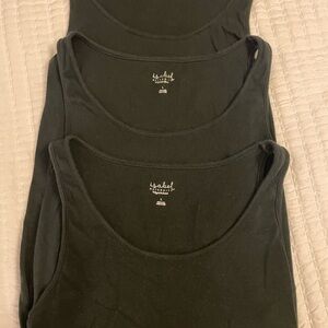Isabel by Ingrid & Isabel Maternity Black Tank Pack of 3 
Size L